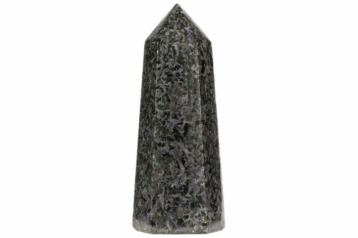 Polished, Indigo Gabbro Obelisk - Madagascar #74345